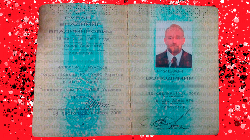 Владимир Рубан паспорт Украины